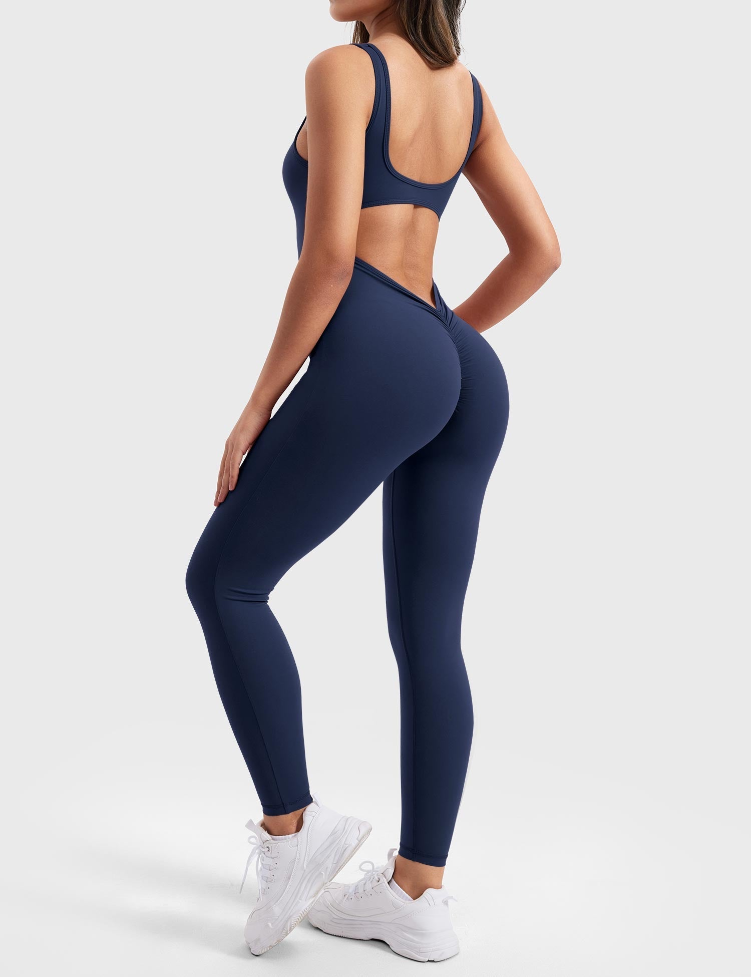 NovaFit™ | Gym Jumpsuit med V-Rygg