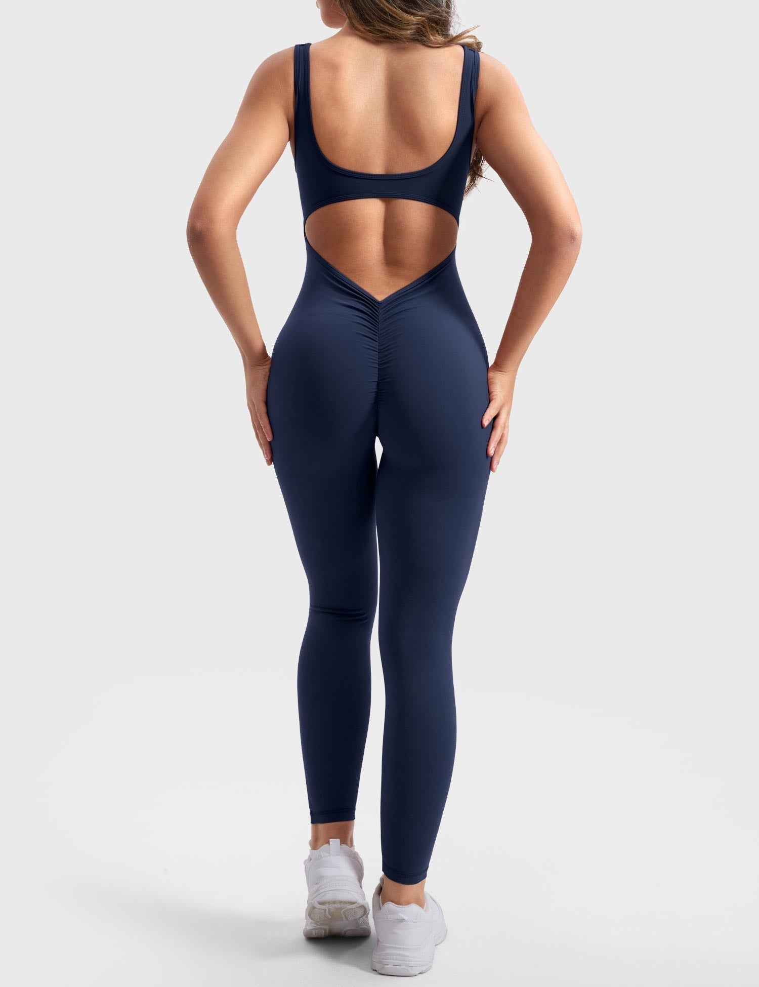 NovaFit™ | Gym Jumpsuit med V-Rygg