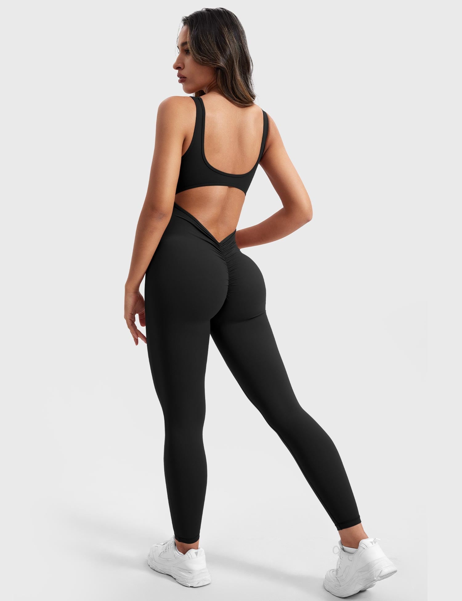 NovaFit™ | Gym Jumpsuit med V-Rygg