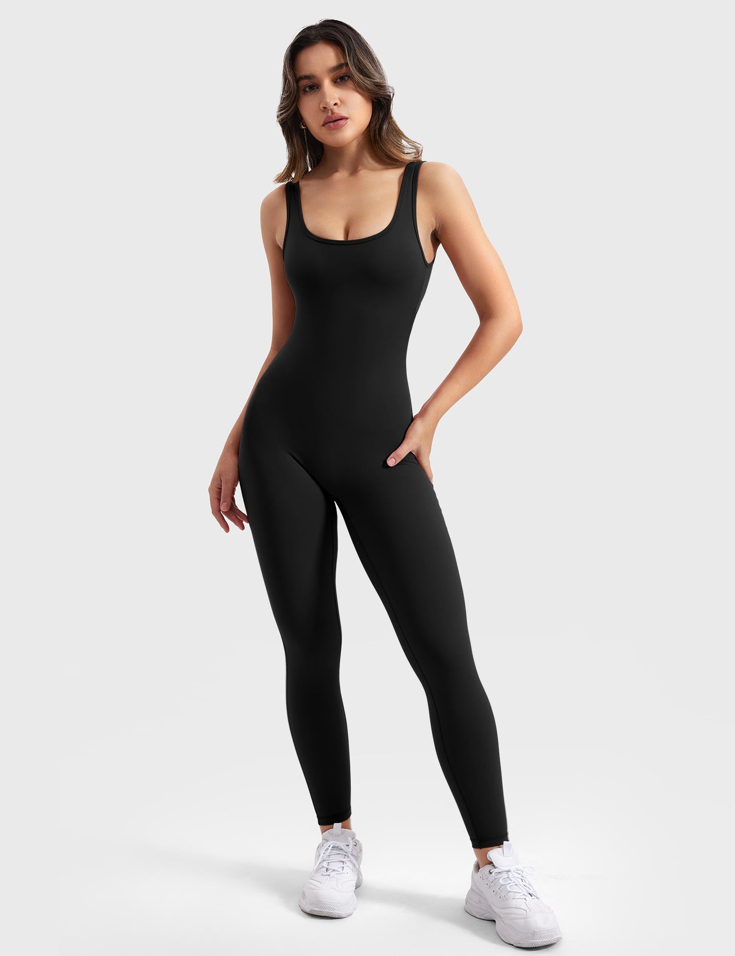 NovaFit™ | Gym Jumpsuit med V-Rygg